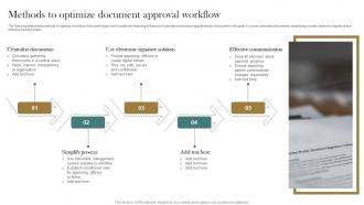 Methods To Optimize Document Approval Workflow