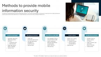 Methods To Provide Mobile Information Security