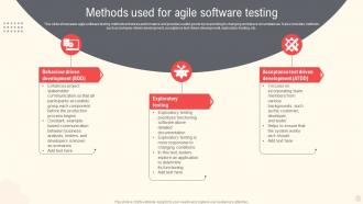 Methods Used For Agile Software Testing