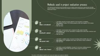 Methods Used In Project Evaluation Process