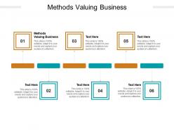 Methods valuing business ppt powerpoint presentation file vector cpb