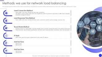 Methods We Use For Network Load Balancing Ppt Portfolio Demonstration