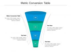 Metric conversion table ppt powerpoint presentation portfolio picture cpb