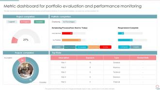Metric Dashboard For Portfolio Evaluation And Portfolio Investment Management And Growth