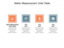 Metric measurement units table ppt powerpoint presentation show mockup cpb