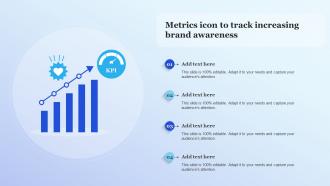 Metrics Icon To Track Increasing Brand Awareness