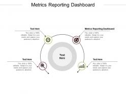 Metrics reporting dashboard ppt powerpoint presentation styles visual aids cpb