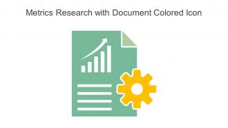 Metrics Research With Document Colored Icon In Powerpoint Pptx Png And Editable Eps Format