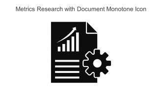 Metrics Research With Document Monotone Icon In Powerpoint Pptx Png And Editable Eps Format
