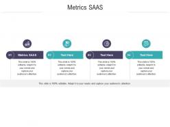 Metrics saas ppt powerpoint presentation infographics graphics tutorials cpb