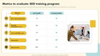 Metrics To Evaluate SEO Training Program