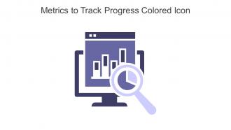 Metrics To Track Progress Colored Icon In Powerpoint Pptx Png And Editable Eps Format