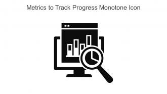 Metrics To Track Progress Monotone Icon In Powerpoint Pptx Png And Editable Eps Format