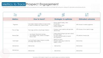 Metrics To Track Prospect Engagement Digital Automation To Streamline Sales Operations