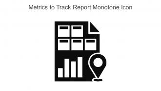Metrics To Track Report Monotone Icon In Powerpoint Pptx Png And Editable Eps Format