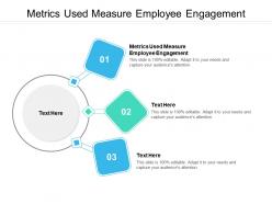 Metrics used measure employee engagement ppt powerpoint presentation outline maker cpb
