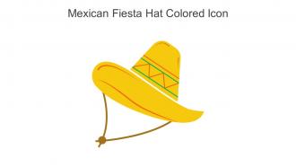 Mexican Fiesta Hat Colored Icon In Powerpoint Pptx Png And Editable Eps Format