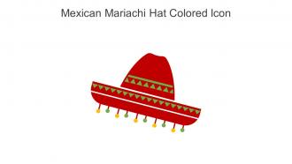 Mexican Mariachi Hat Colored Icon In Powerpoint Pptx Png And Editable Eps Format