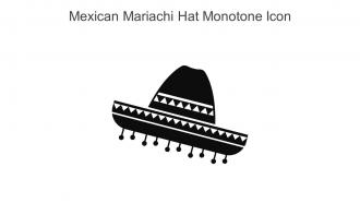 Mexican Mariachi Hat Monotone Icon In Powerpoint Pptx Png And Editable Eps Format