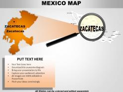 Mexico country powerpoint maps