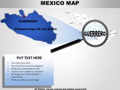 Mexico country powerpoint maps