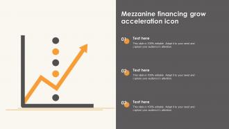 Mezzanine Financing Grow Acceleration Icon