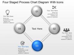 Mg four staged process chart diagram with icons powerpoint template slide