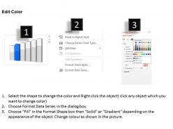 Mh column chart for result analysis and icons powerpoint temptate