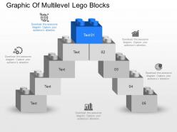 Mh graphic of multilevel lego blocks powerpoint template