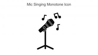 Mic Singing Monotone Icon In Powerpoint Pptx Png And Editable Eps Format
