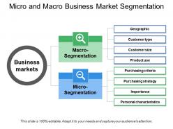 Micro and macro business market segmentation