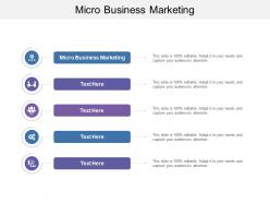 Micro business marketing ppt powerpoint presentation ideas layout cpb