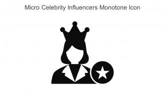 Micro Celebrity Influencers Monotone Icon In Powerpoint Pptx Png And Editable Eps Format