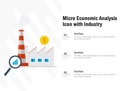 Micro Economic Analysis Icon With Industry