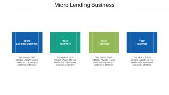 Micro lending business ppt powerpoint presentation professional structure cpb