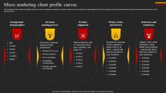 Micro Marketing Client Profile Canvas Top 5 Target Marketing Strategies You Need Strategy SS