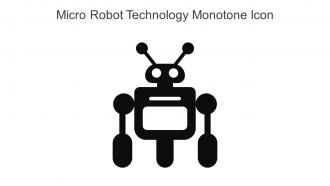 Micro Robot Technology Monotone Icon In Powerpoint Pptx Png And Editable Eps Format