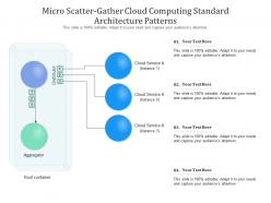 Micro scatter gather cloud computing standard architecture patterns ppt presentation diagram