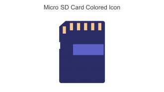 Micro SD Card Colored Icon In Powerpoint Pptx Png And Editable Eps Format