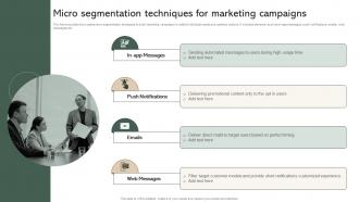 Micro Segmentation Techniques For Marketing Campaigns Effective Micromarketing Guide