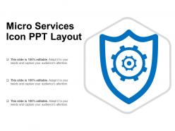 Micro services icon ppt layout