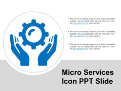 Micro services icon ppt slide