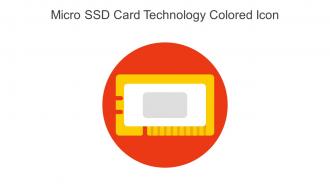 Micro SSD Card Technology Colored Icon In Powerpoint Pptx Png And Editable Eps Format