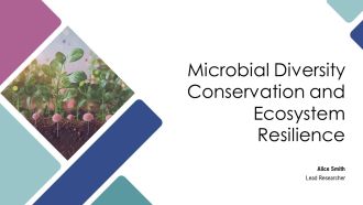 Microbial Diversity Conservation And Ecosystem Resilience PPT Information AT