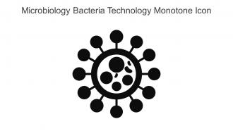 Microbiology Bacteria Technology Monotone Icon In Powerpoint Pptx Png And Editable Eps Format