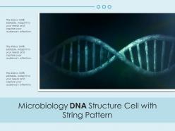 Microbiology dna structure cell with string pattern