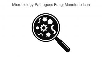 Microbiology Pathogens Fungi Monotone Icon In Powerpoint Pptx Png And Editable Eps Format