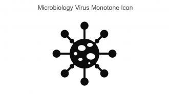 Microbiology Virus Monotone Icon In Powerpoint Pptx Png And Editable Eps Format