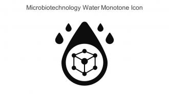 Microbiotechnology Water Monotone Icon In Powerpoint Pptx Png And Editable Eps Format