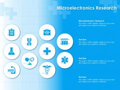 Microelectronics research ppt powerpoint presentation clipart